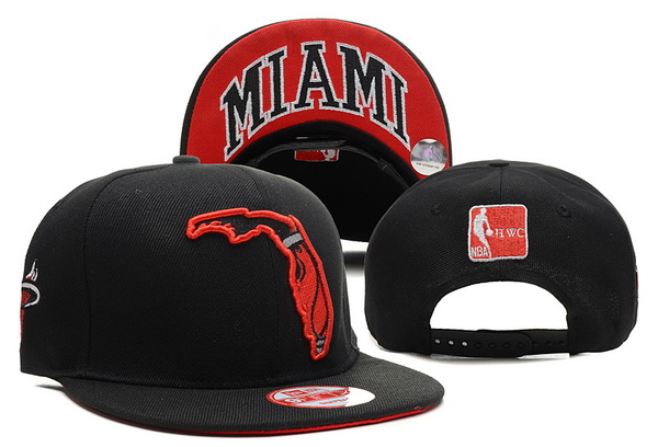 NBA Miami Heat NE Snapback Hat #125